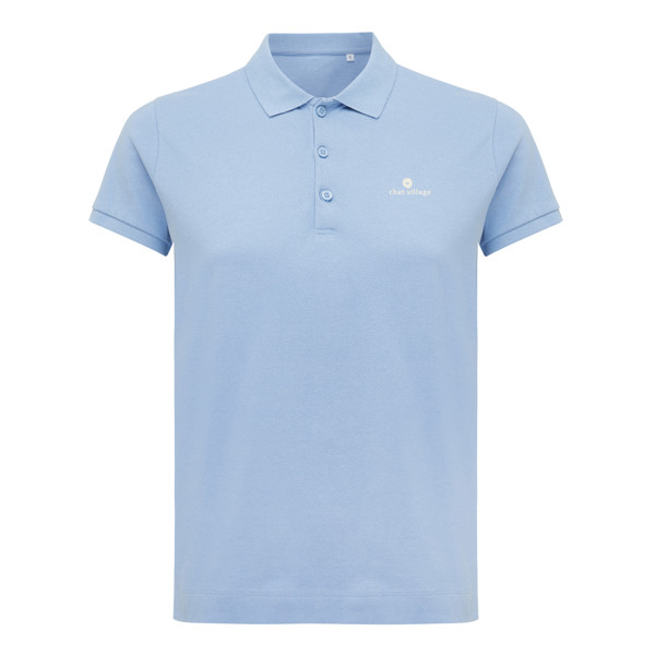 Dámské polo tričko Iqoniq Yosemite z recykl. bavlny - Sky Blue / XL