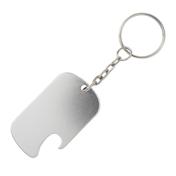 Handy keyring with opener - Silver