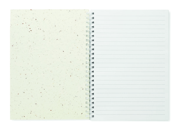 Bloco A5 c/capa papel sementes Seed Ring