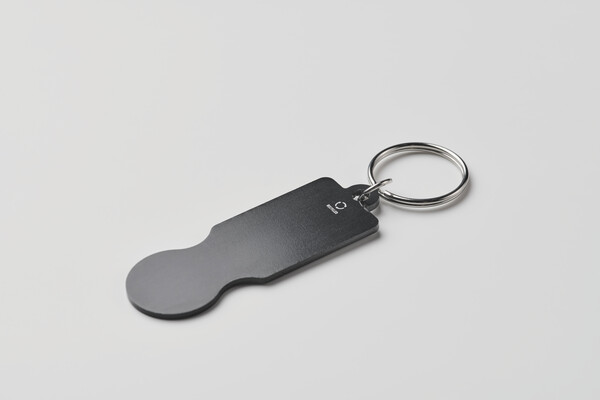 Portachiavi con gettone per car Tokley - Nero
