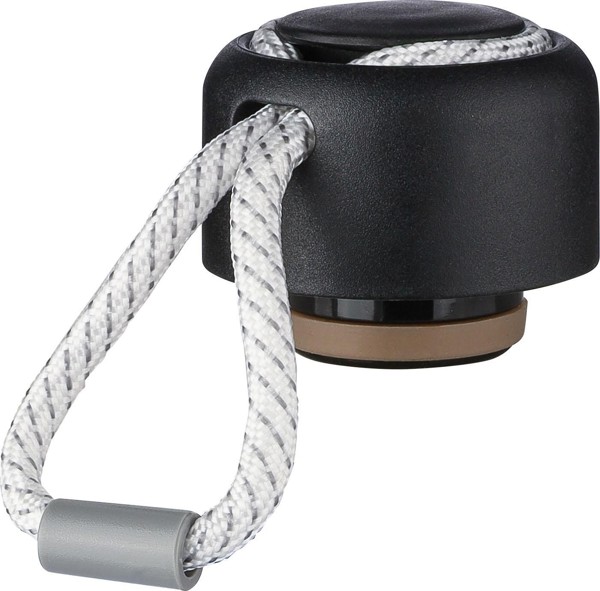 Garrafa de aço inoxidável reciclado com parede dupla (500 ml) Solene - branco