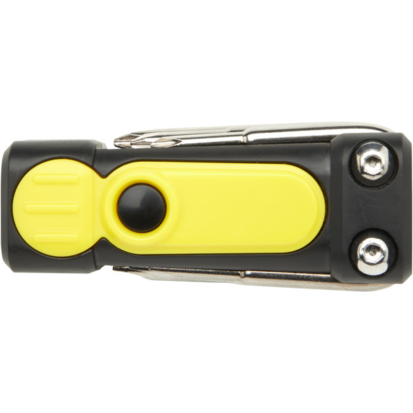 Set di cacciaviti 8 in 1 con torcia in plastica riciclata RCS Octo - Giallo
