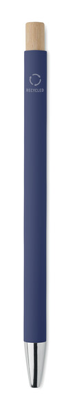 Stylo bille aluminium recyclé Bergamo - Bleu