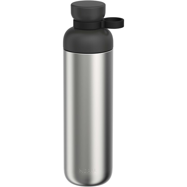 Mepal Vita 900 ml recycled stainless steel water bottle - Black