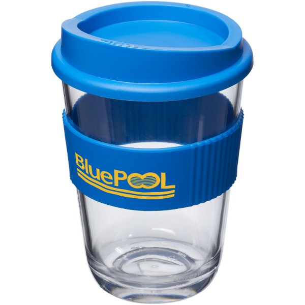 Gobelet Americano® Cortado 300ml avec bandeau antidérapant - Bleu minéral