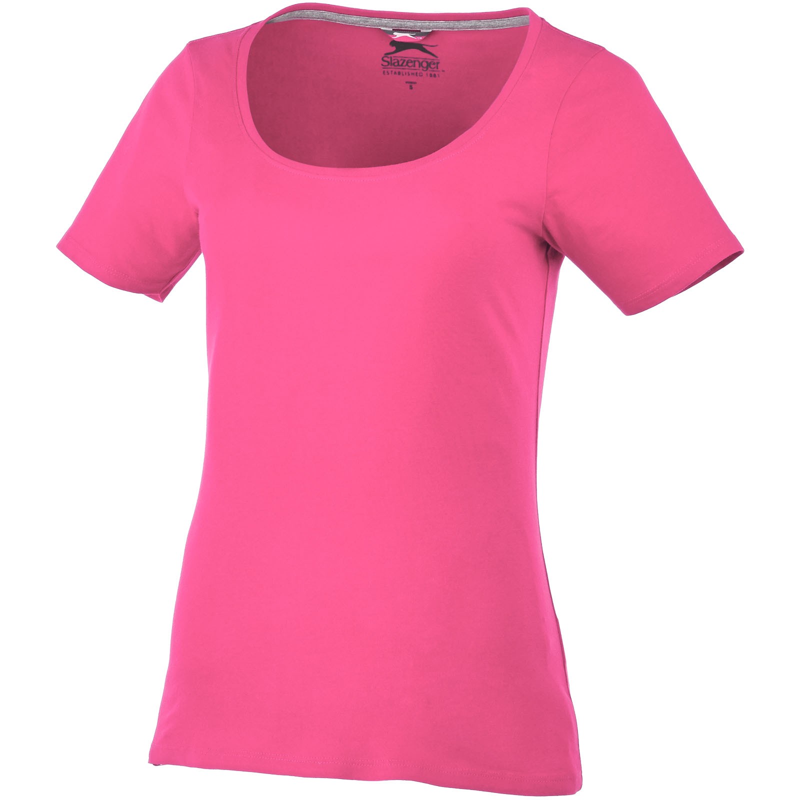 Bosey short sleeve women's scoop neck t-shirt - Pink / XS