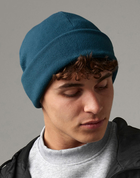 Recycled Fleece Cuffed Beanie - Steel Grey / ONE SIZE
