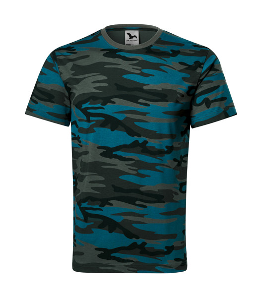 Tričko Unisex Malfini® Camouflage - Camouflage Petrol / 2XL