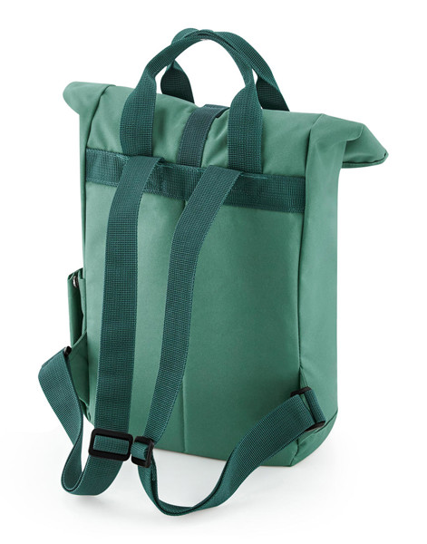 Recycled Mini Twin Handle Roll-Top Backpack - Blush Pink / ONE SIZE