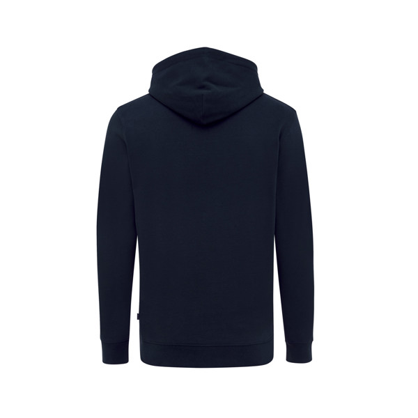 Sweat à capuche en coton recyclé Iqoniq Jasper - Bleu Marine / M