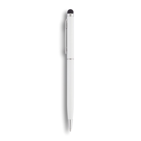 Xd Collection stylus pen, aluminium, 136 mm - White
