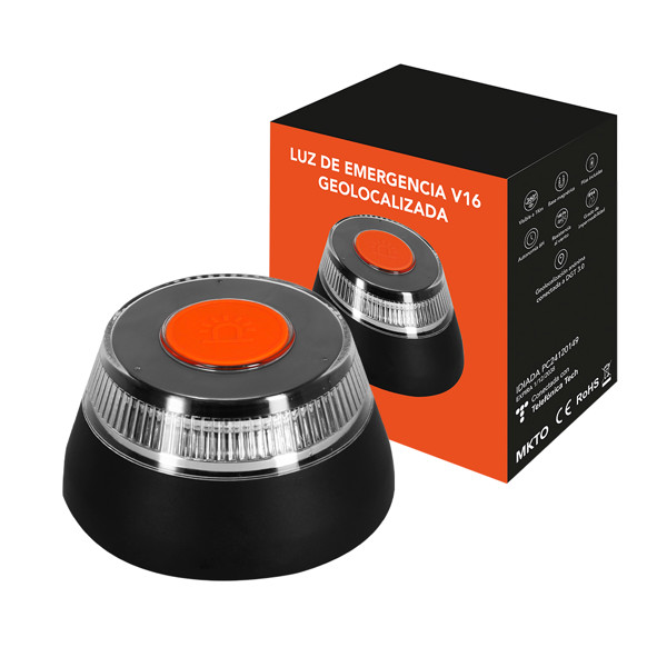 Luz Emergencia V16 Geolocalizada Kershaw - Negro