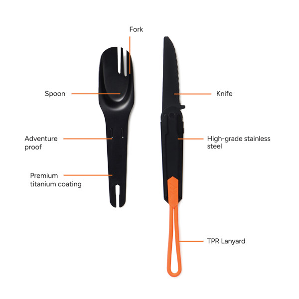 Nordic Drift Trail 4 in 1 outdoor cutlery