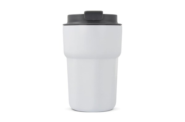 Zambezi keramična termo skodelica 350 ml, reciklirano jeklo - Bela