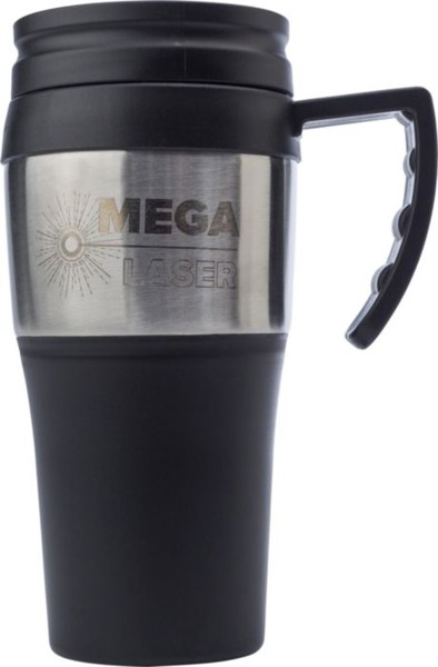 Caneca de viagem em aço inoxidável e PP Karina