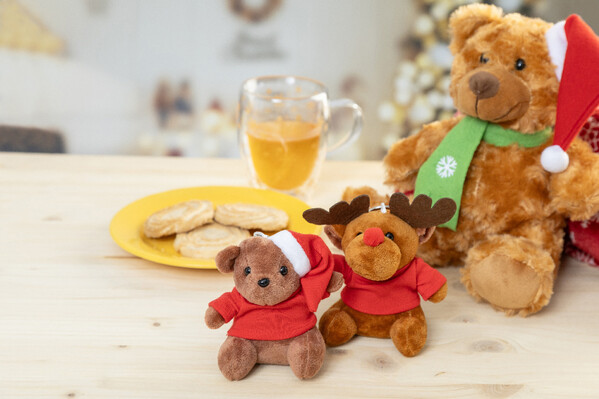 Plüsch-Weihnachtsrentier-Schlüsselanhänger Julren
