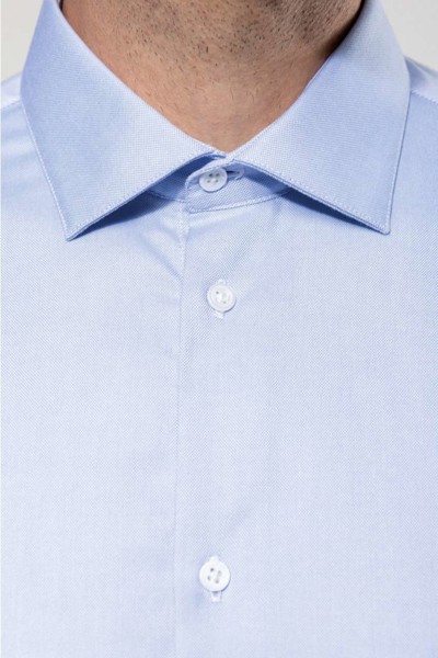 Men's Pinpoint Oxford Long-Sleeved Shirt - White / L