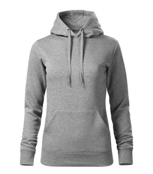 Mikina Dámská Malfini® Cape Free - Tmavě Šedý Melír / XL