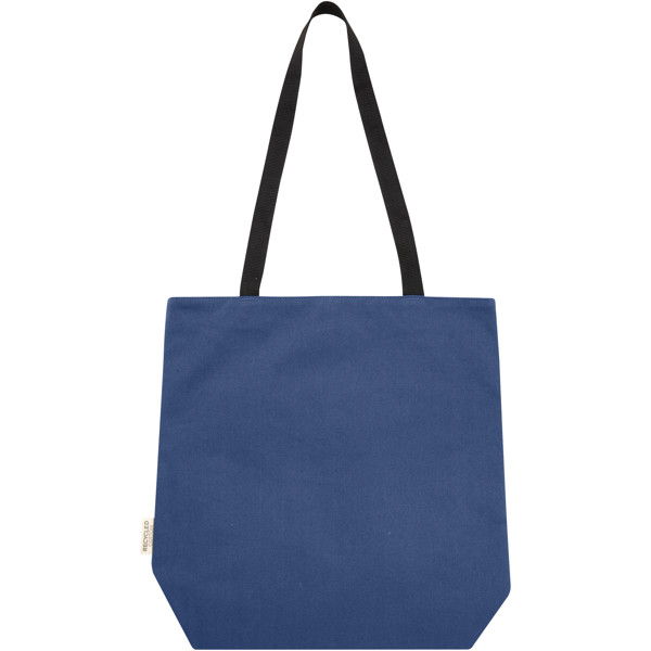 Sac shopping Joey de 14 L  en toile recyclée GRS - Marine