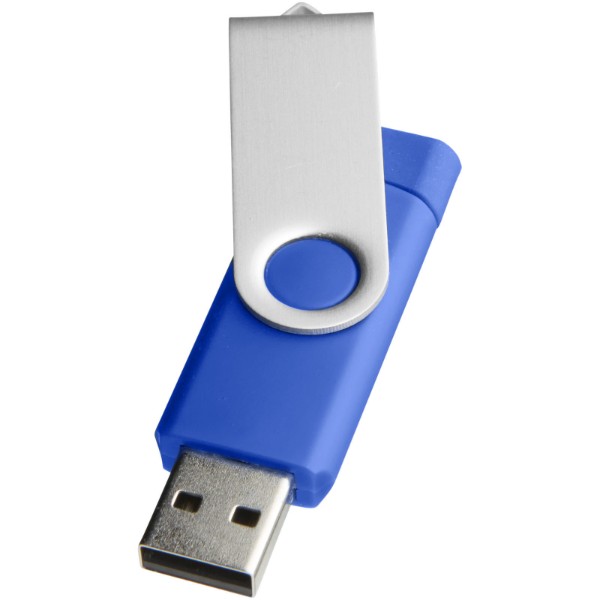 Clé USB rotative On The Go (OTG) - Bleu / 8GB