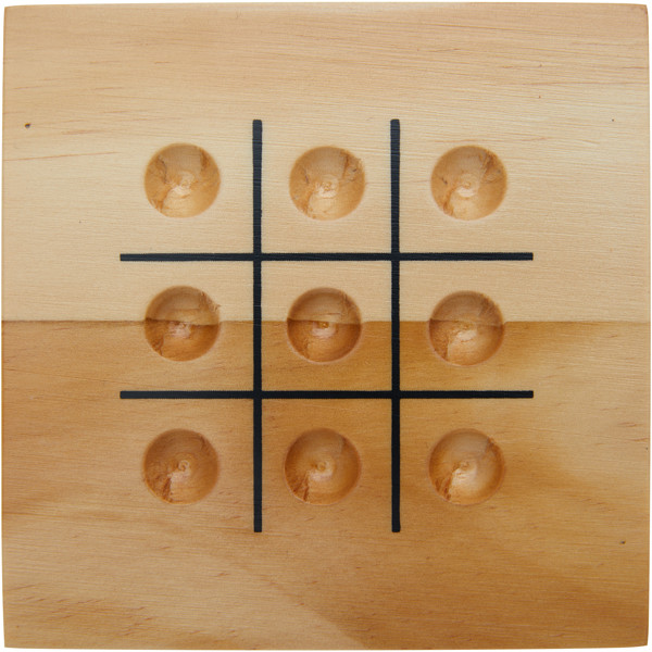 Strobus wooden tic-tac-toe game