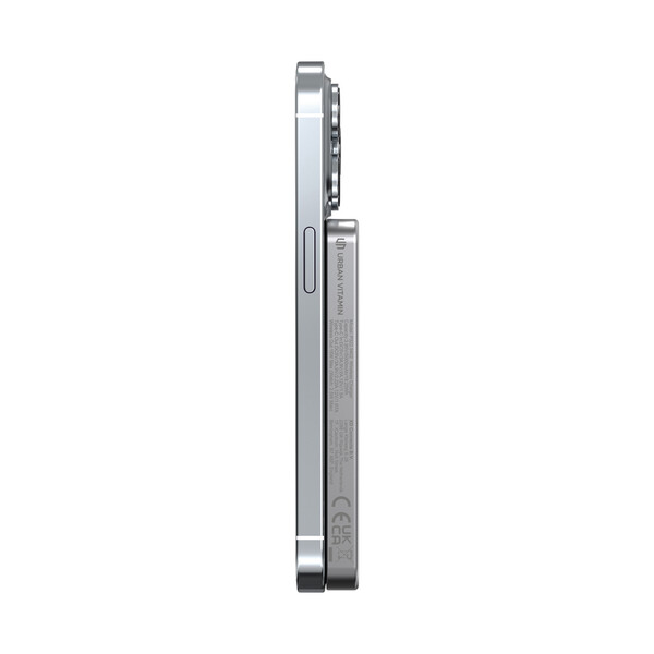 Urban Vitamin Marin 5000mAh magnetic 15W wireless powerbank - Zilver