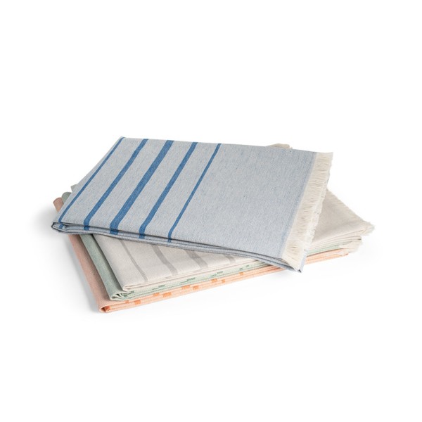 CAPLAN. Multifunkční ručník (260 g/m²) vyrobený z lehké a odolné bavlny (90 %) a recyklované bavlny (10 %) - Oranžová