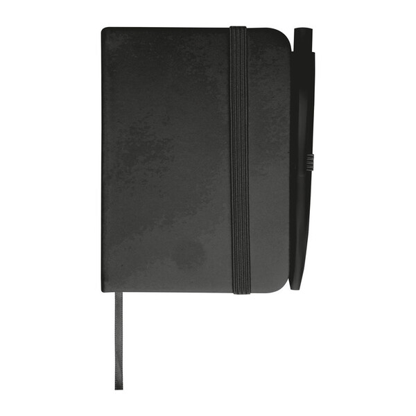 A7 Notebook with Ballpoint Pen San Antonio - Black