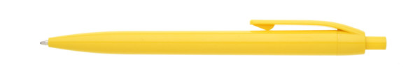 Lore plastic ballpoint pen, blue ink, 138 mm - Yellow