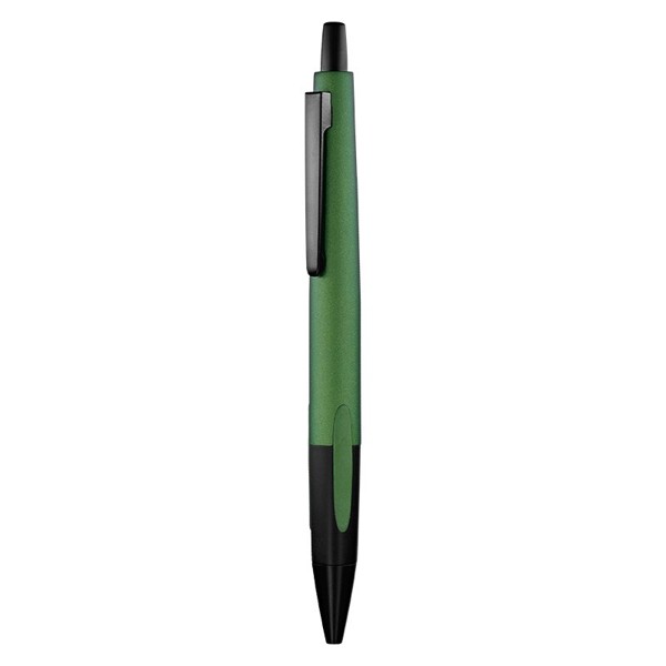 STYLO BILLE ECRITURE BLEU CORPS ET CLIP METAL - Vert