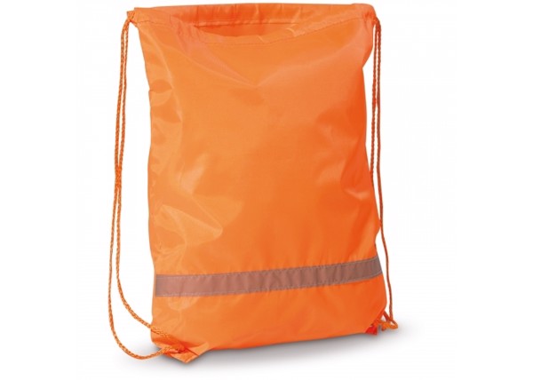 Drawstring bag reflective - Orange