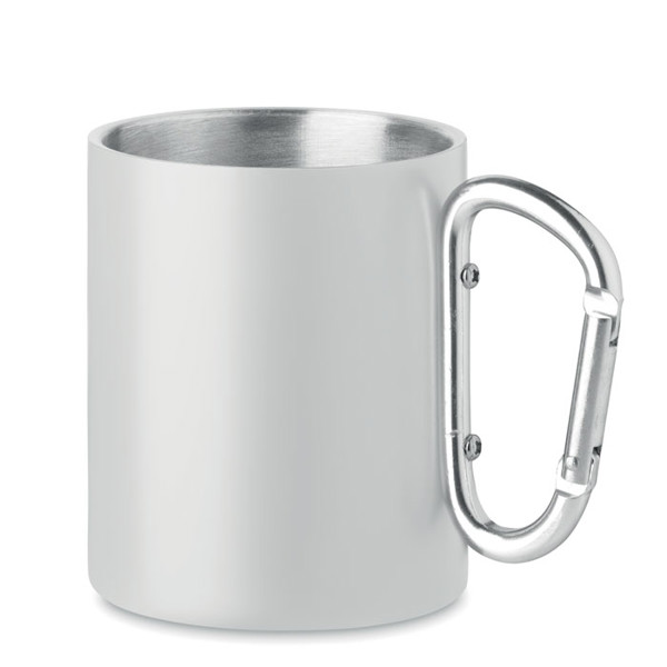 Metal mug and carabiner handle Arom