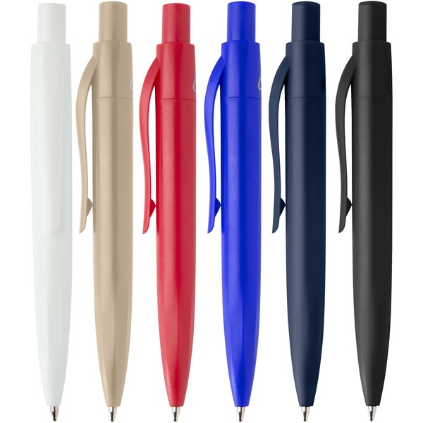 Ramin recycled plastic mini ballpoint pen (blue ink) - White
