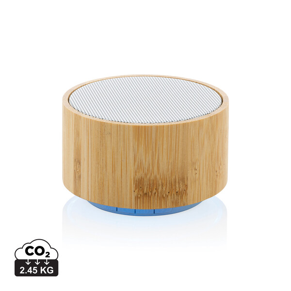 RCS recycled plastic and bamboo 3W wireless speaker - White