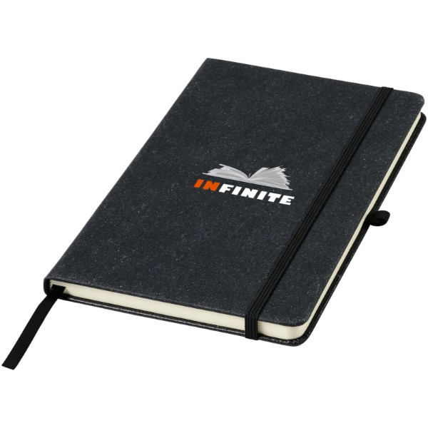 Carnet de notes A5 en cuir Atlana - Noir