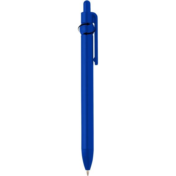 Stylo bille Fidget en plastique recyclé (encre noire) - Bleu royal