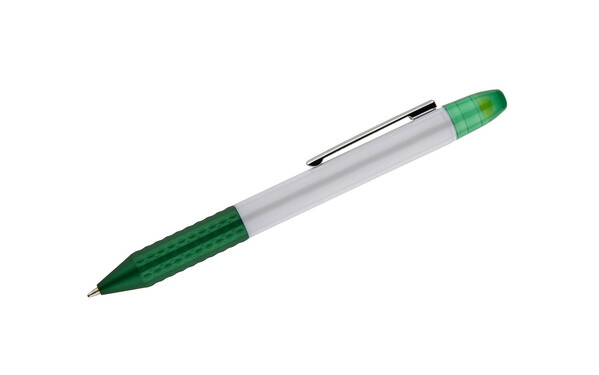 Ballpoint pen with highlighter FLUO - yellow
