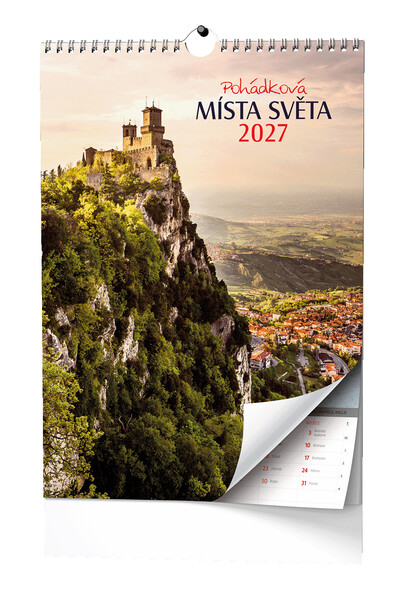 Nástěnný Kalendář - Pohádková Místa Světa - A3
