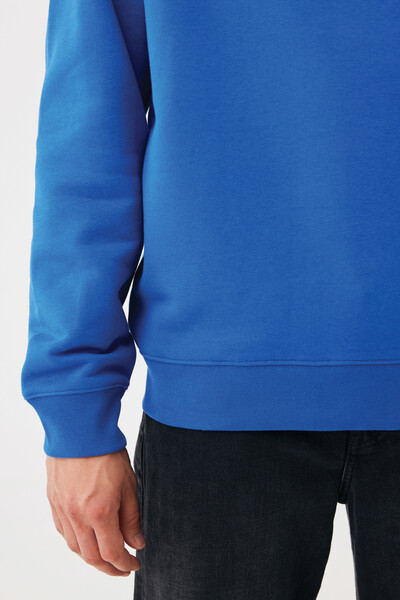 Sweater à col rond en coton recyclé IQONIQ Torla - Bleu Royal / XS