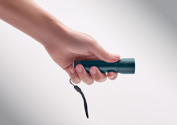 Lampe rechargeable en alu. Lumezo - Bleu Marine