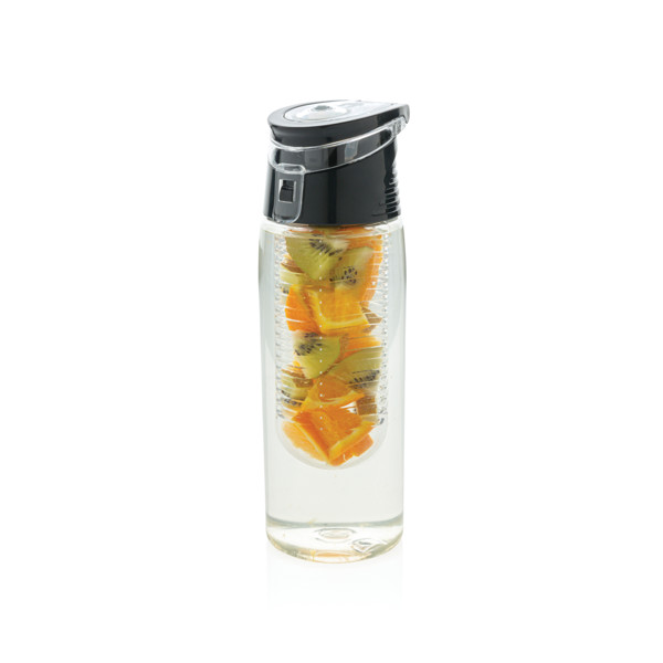 XD Collection infuser bottle, 700 ml, tritan - Transparent / Grey
