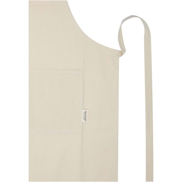 Nia 200 g/m² recycled cotton apron - Solid Black