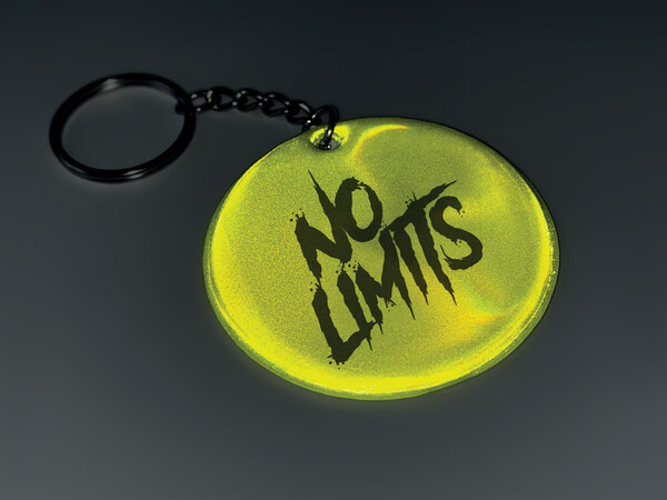 Reflective safety keychain (CE EN17353) - Yellow (EN17353)