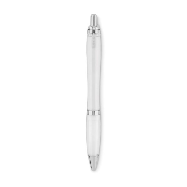 Stylo à bille en RPET Rio Rpet - Blanc Transparent