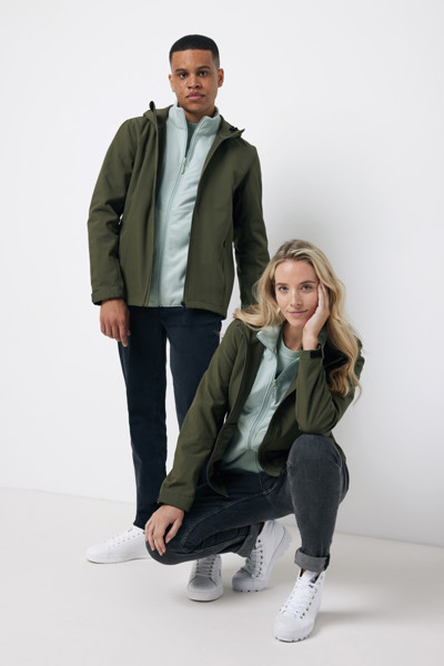 Iqoniq Makalu moška soft shell jakna 5000 mm, 300 g/m² - Khaki / 3XL