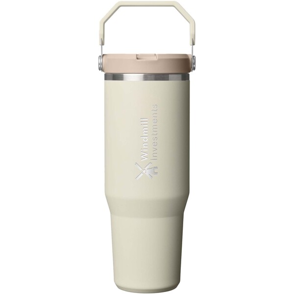 Stanley IceFlow™ 2.0 890 ml insulated stainless steel tumbler with flip straw - Cream