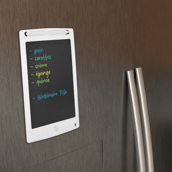 "8,5"" ANTI ERASURE COLORED LCD DIGITAL TABLET" - Blanc / 
