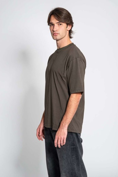 Jersey Plus - Short Sleeve Crew Neck T Shirt - Dark Grey / S