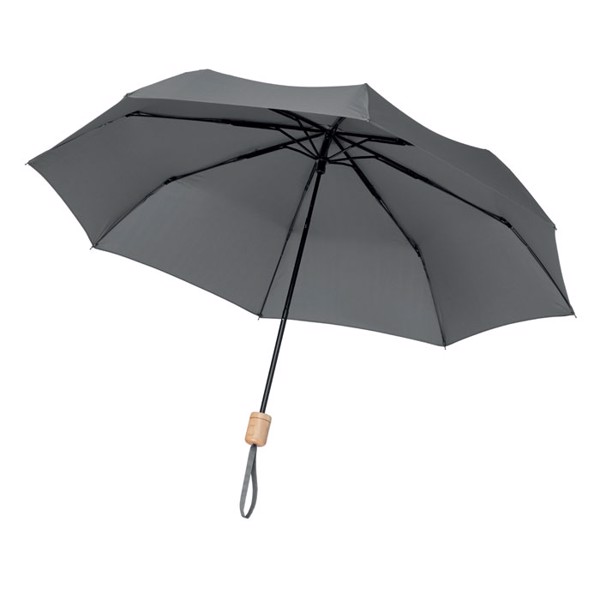 21 inch RPET foldable umbrella Tralee - Grey