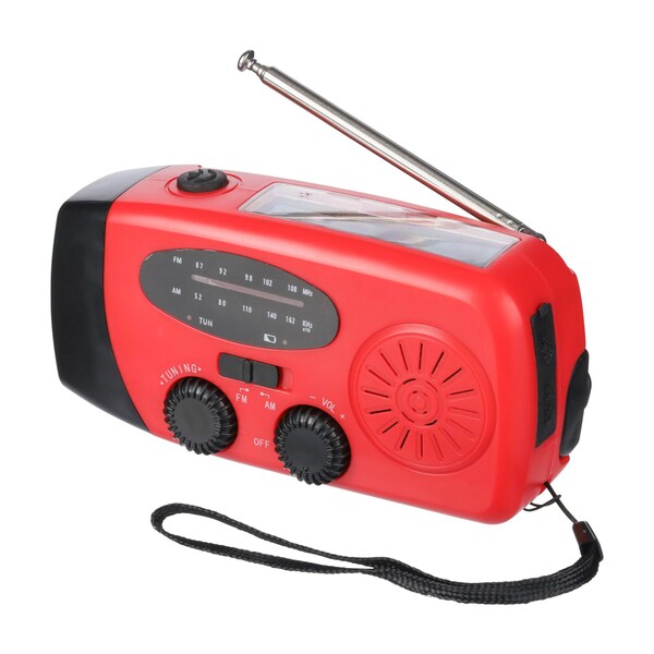 Emergency radio Solan - red